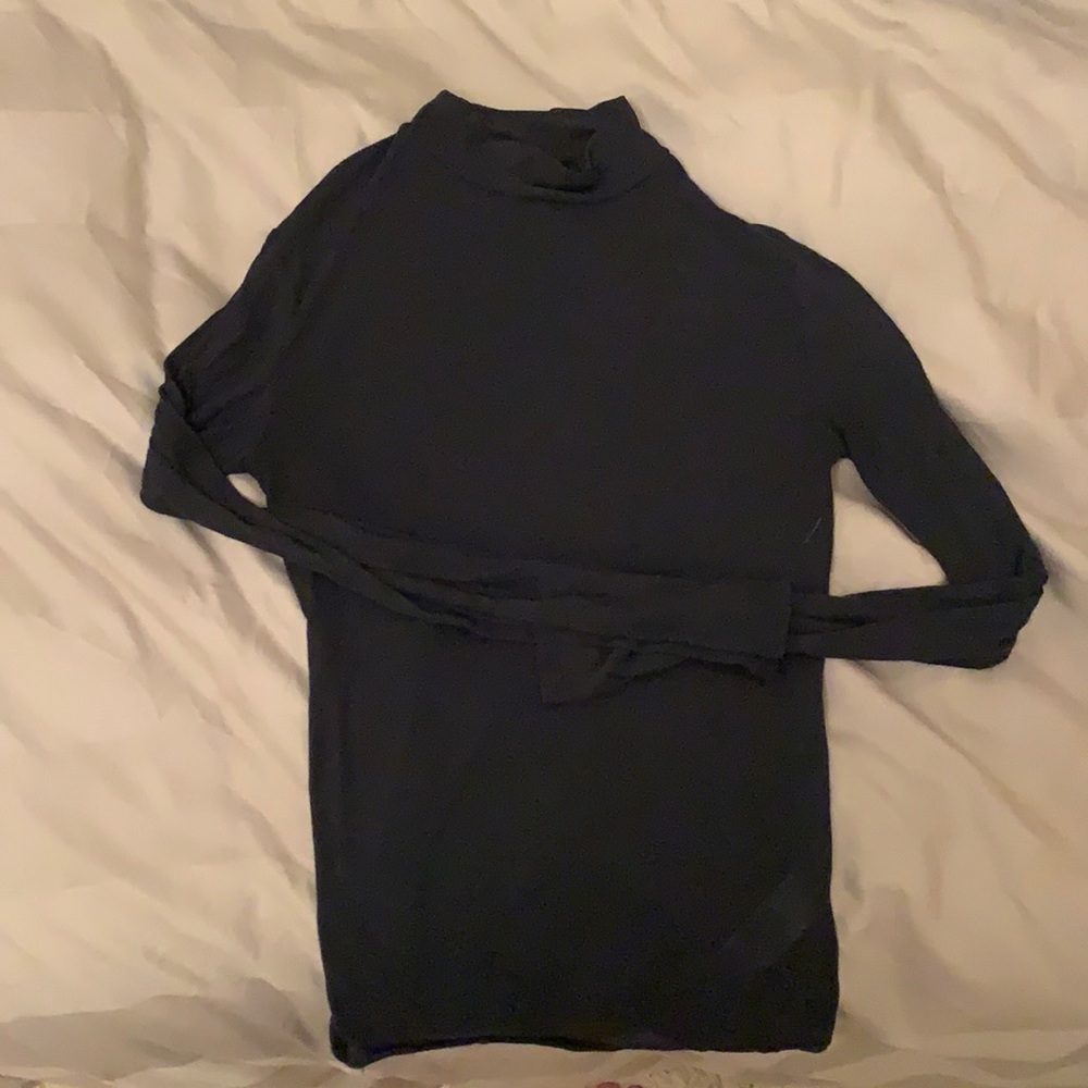 Topshop sheer turtle neck